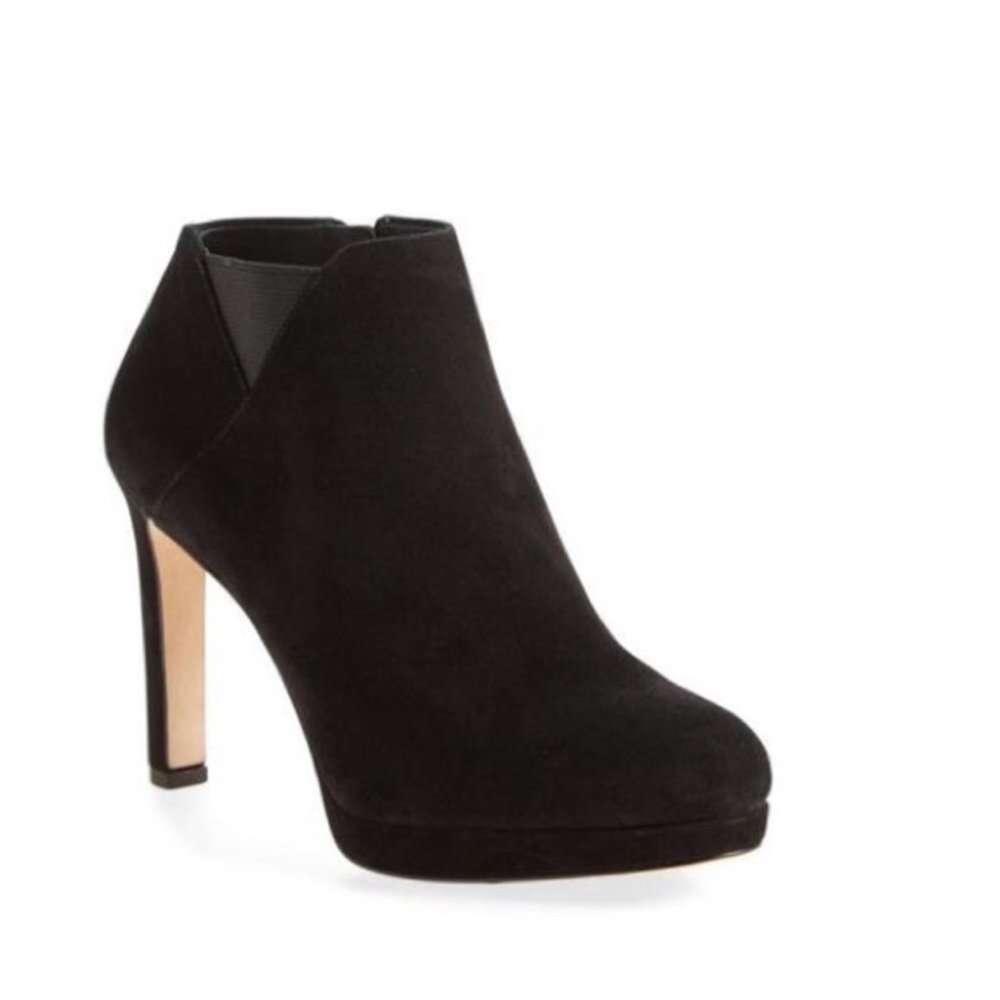 LIKE NEW {Via Spiga} Blinda Suede Black Booties. Size 6.5.